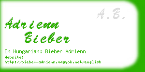 adrienn bieber business card